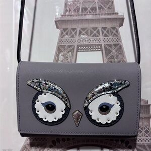 Kate Spade Star Bright Owl Summer crossbody wallet bag